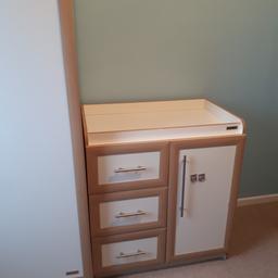 changing unit with plenty of storage. great condition.  84W x 91H x 51D