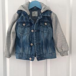 Boys age 2-3 hooded denim jacket from River Island.
