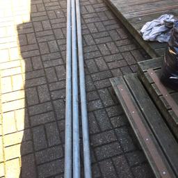 3 x scaffold pole 3.2 long