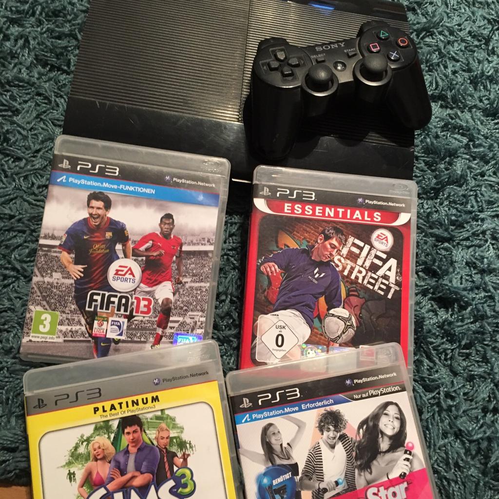 PlayStation 3 inkl. 4 Spiele + Controller in 6020 Innsbruck für 55,00