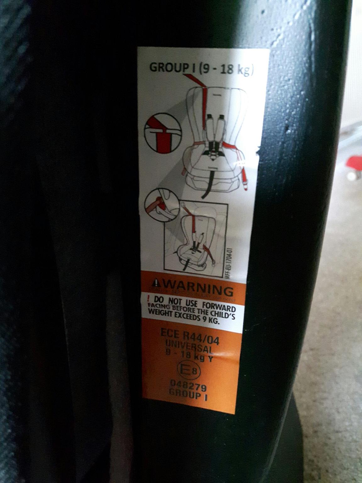 Harmony reclining car seat in DE11 Derbyshire für £ 10,00 zum Verkauf