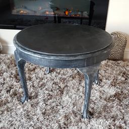 Charcoal grey scratched silver effect coffee table. Like new not used as a table just had for effect in a lounge but now changing colour scheme