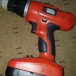 Black & decker  drill with complete  set.. hardly used.. had bought new for £55 but not using anymore.. not used much.. good  fully working condition...