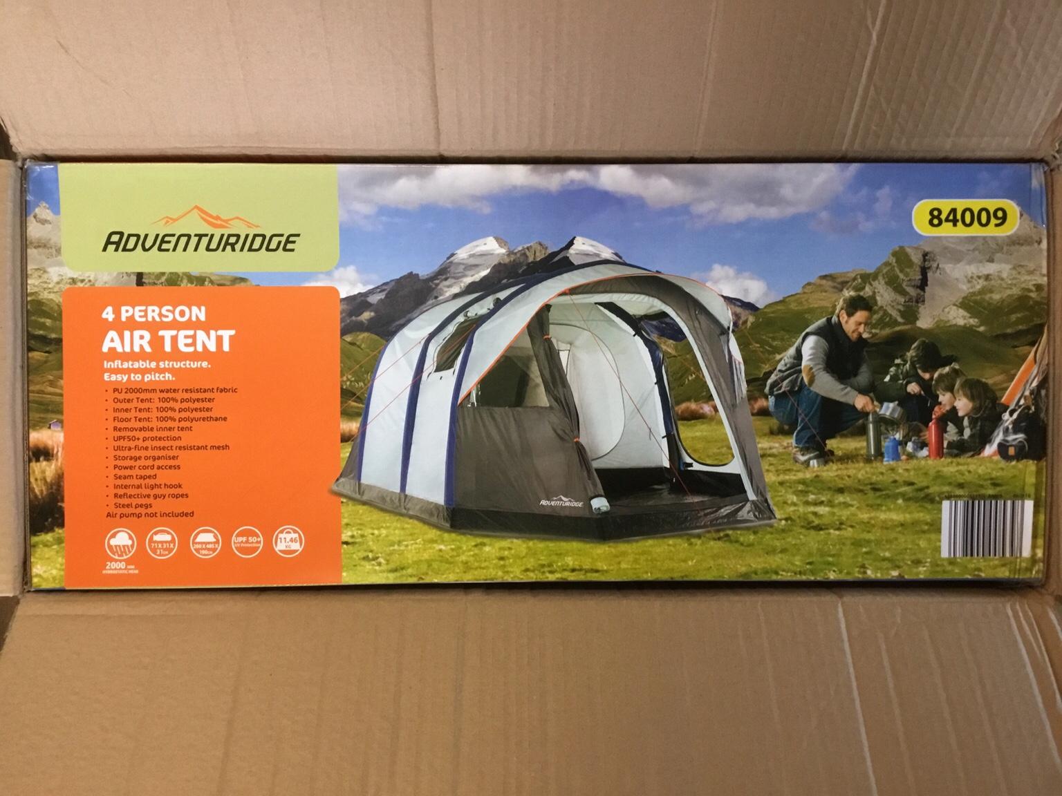 ADVENTURIDGE 4 MAN AIR TENT NEW IN BOX in WS7 Lichfield for