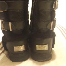 Black ugg boots size 5.5 good condition pick up gee cross sk14