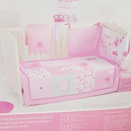 In very good condition, 3 of the items are untouched, the cot bumper was removed from the packaging.
It is a lovely bedding for little girls.
RRP 39£
Can be collected from N8 London
