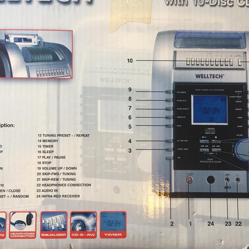 10 cd Welltech micro system in LL16 Denbigh für 15,00 £ zum Verkauf ...
