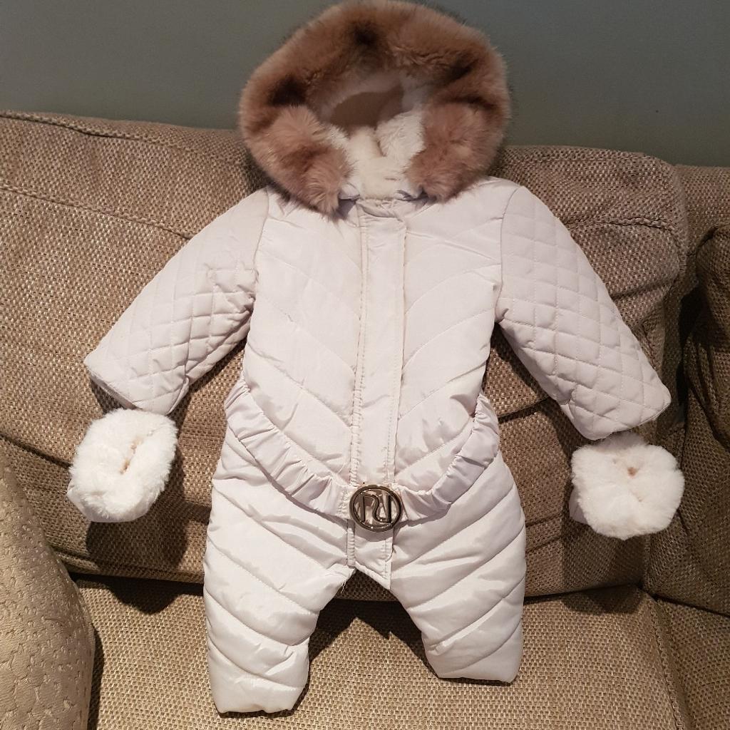 Baby girl snowsuit hot sale river island