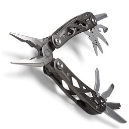 Gerber Suspension Multi-Tool - Brand New

New, never used. Collection Heysham or will post anywhere in UK.

Features: Spring loaded needle nose plier, took lock, cross driver, small flathead, lanyard, regular plier, fine edge blade, saw, scissor, wire cutter, can opener, bottle opener, add more!