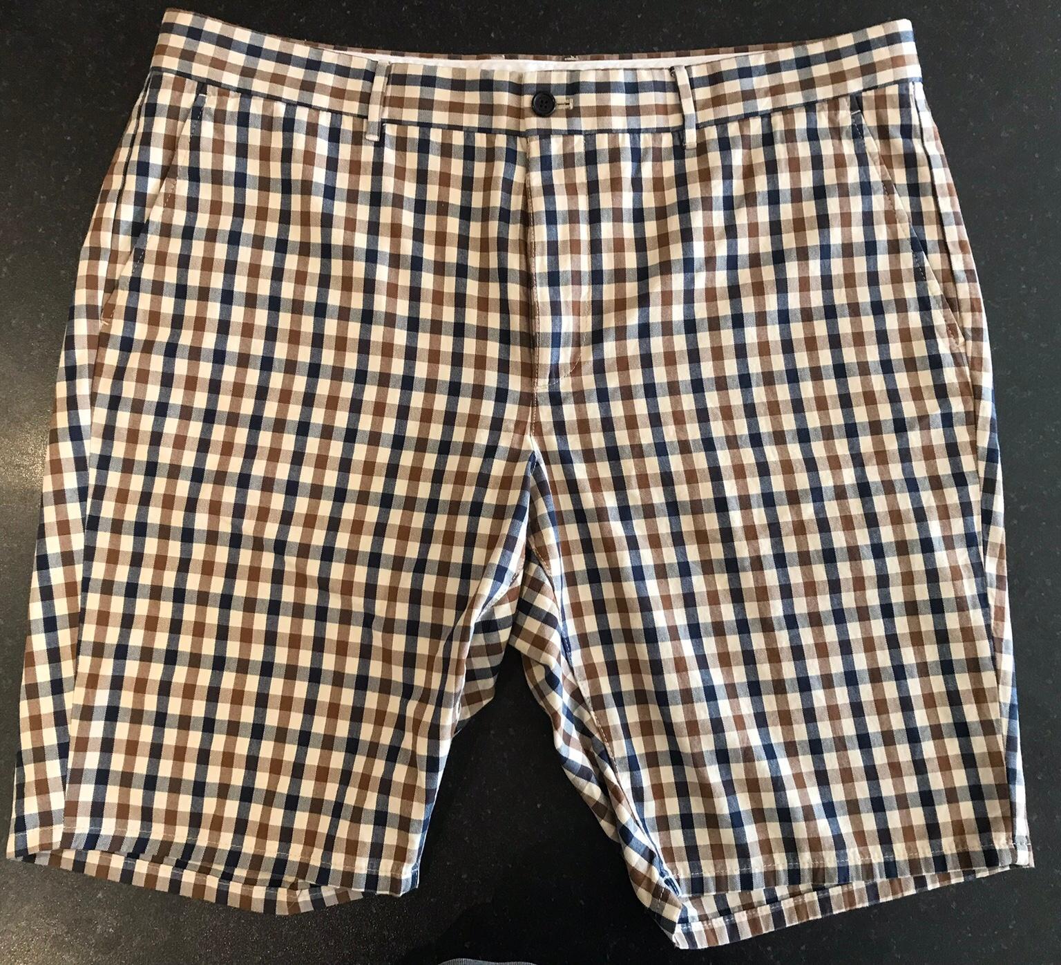 Aquascutum Club Check Chino Shorts 36 in TS18 Tees for 45.00