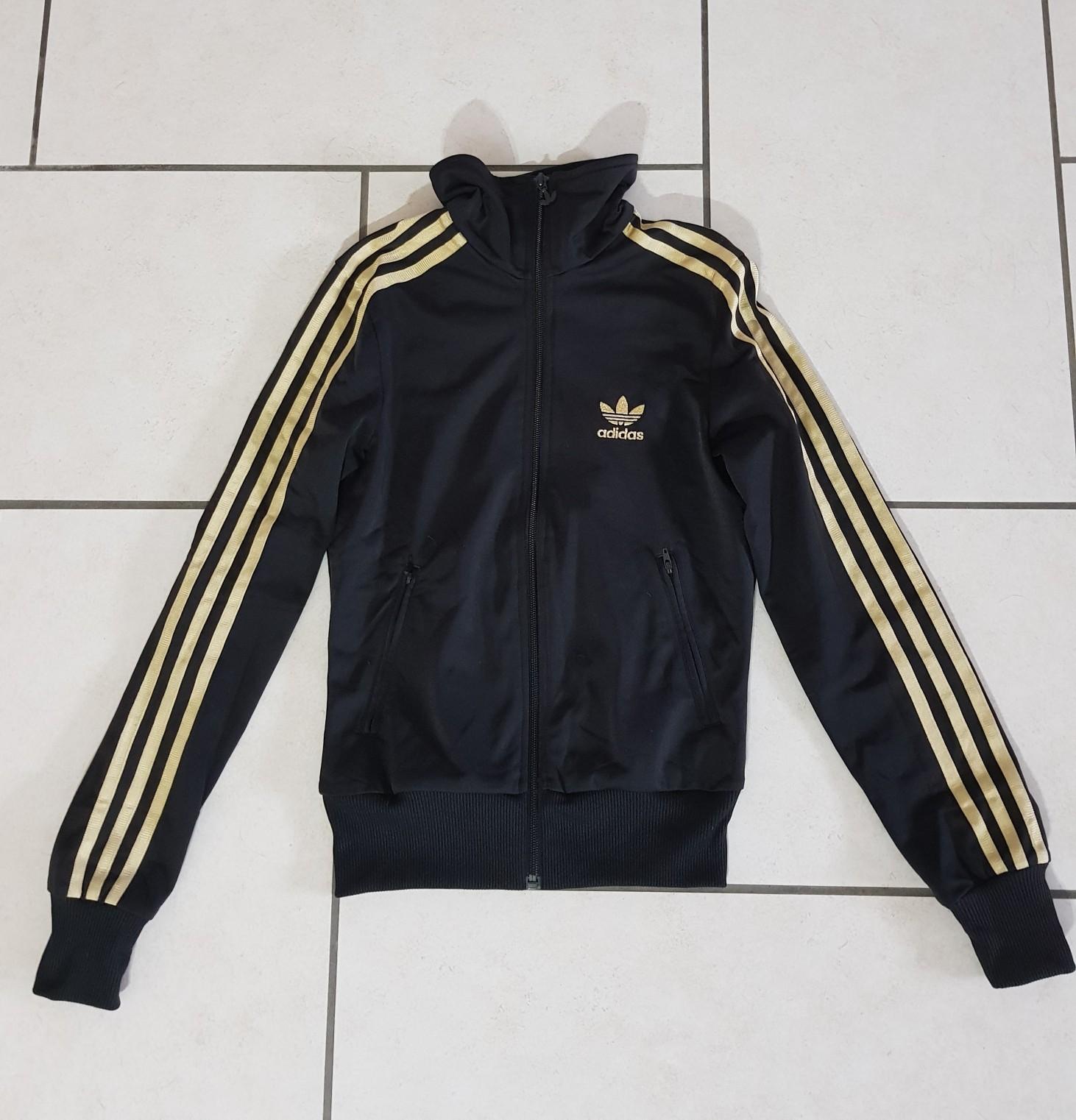 Felpa adidas store nera oro