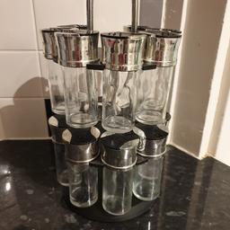 Very good condition 1 out of the 16 glass jars is missing but apart from that great looking.