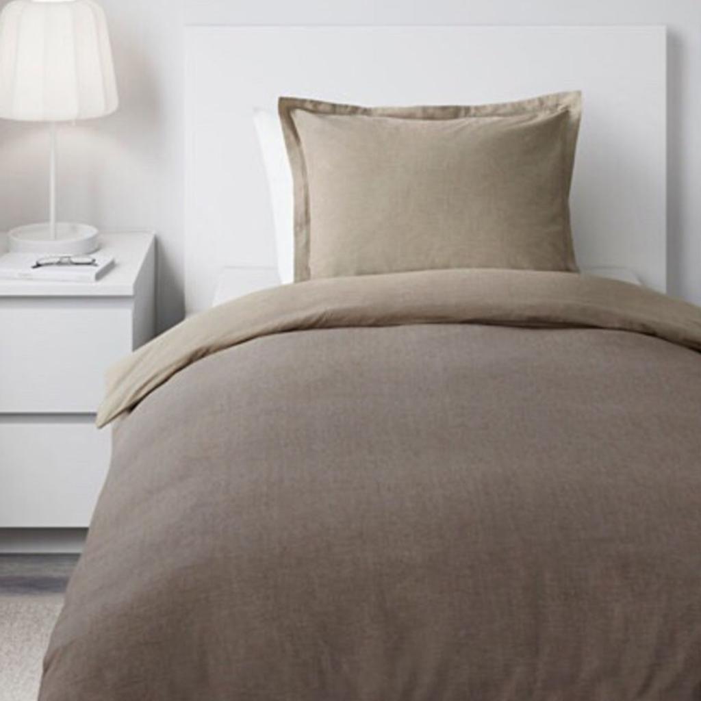 Ikea Bettwäsche Malou beige braun 2tlg in 10369 Berlin for €15.00 for sale