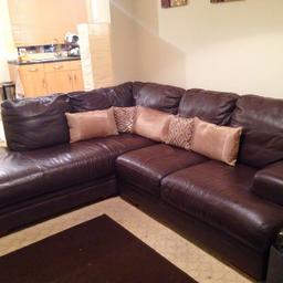 We are selling our much loved DFS brown leather sofa
Collection only ig11jx