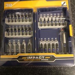 32 piece screwdriving bits
Brand new all in packet unopened
5 available 15 each Ono