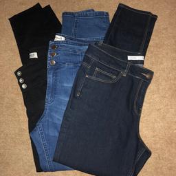 3 pairs of women’s size 14 jeans, 2 are high waisted 
All excellent condition, 2 pairs never worn
£10 collection but extra for postage
