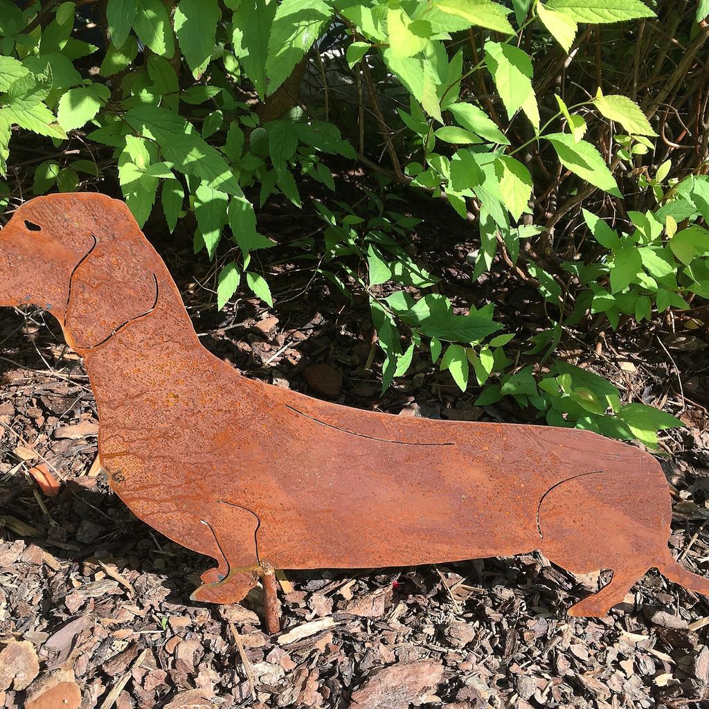 Tiere aus Metall / Gartendeko/ Dackel rostig in 5141 Moosdorf für € 25