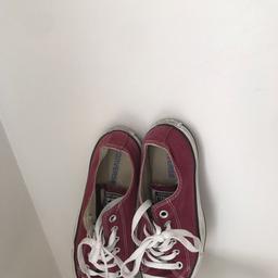 Red converse fairly used. Very good condition.