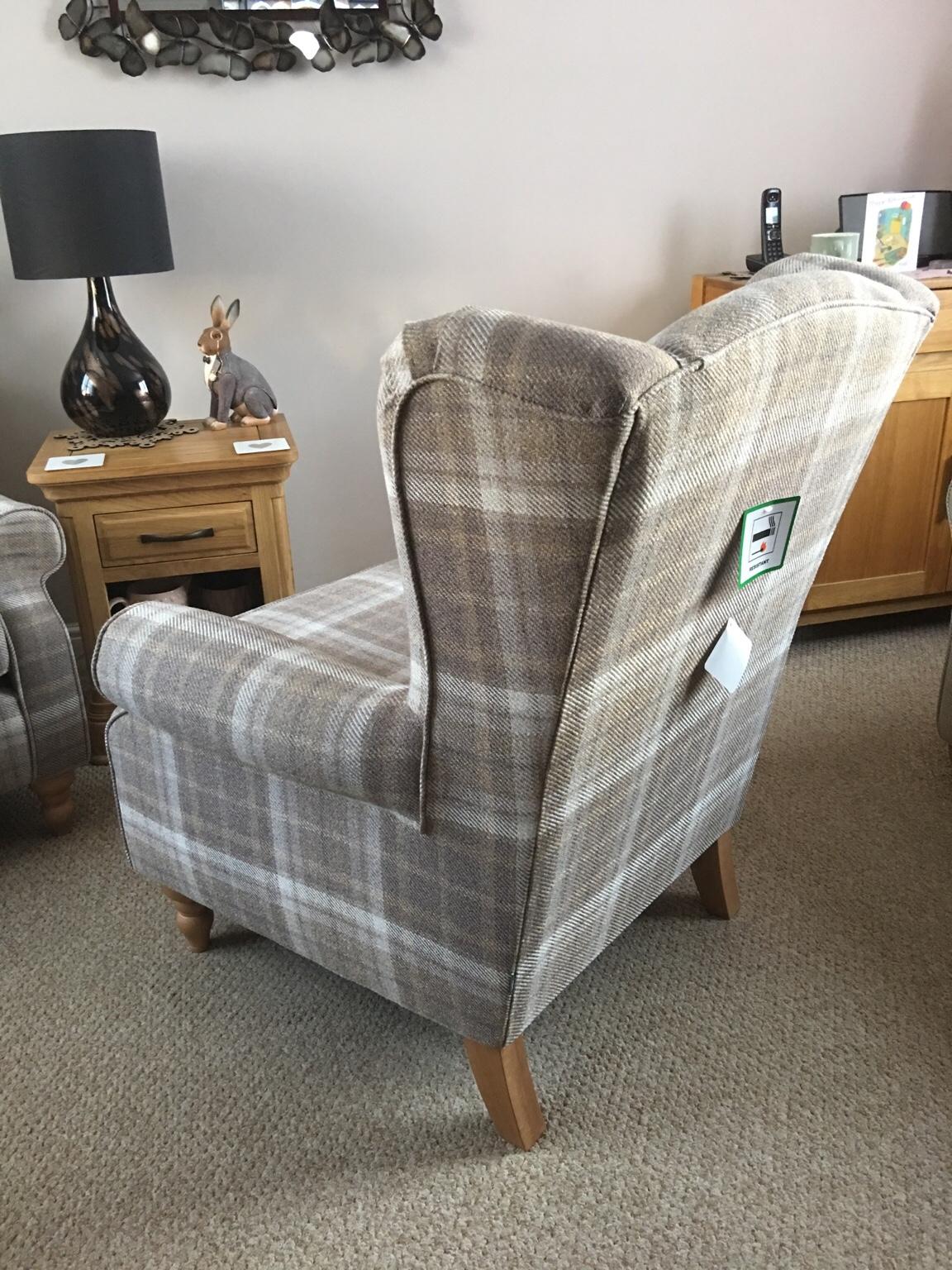 Next “Sherlock tweed check” arm chair x2 in Colchester for £250.00 for