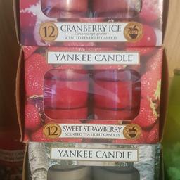 yankee candle tea lights £6 each or the lot for £16