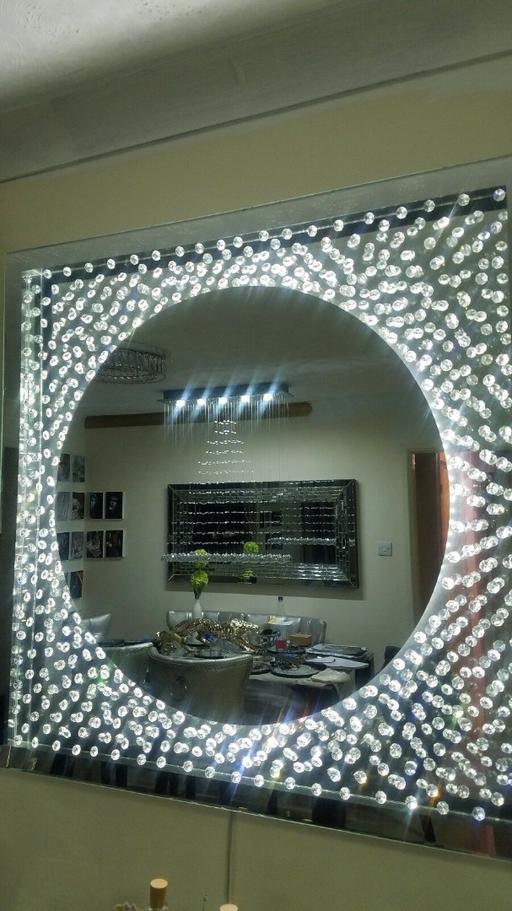 Buy & Sell North West London Willesden Green - North West London - Photos for * LARGE LED FLOATING CRYSTALS MIRROR *