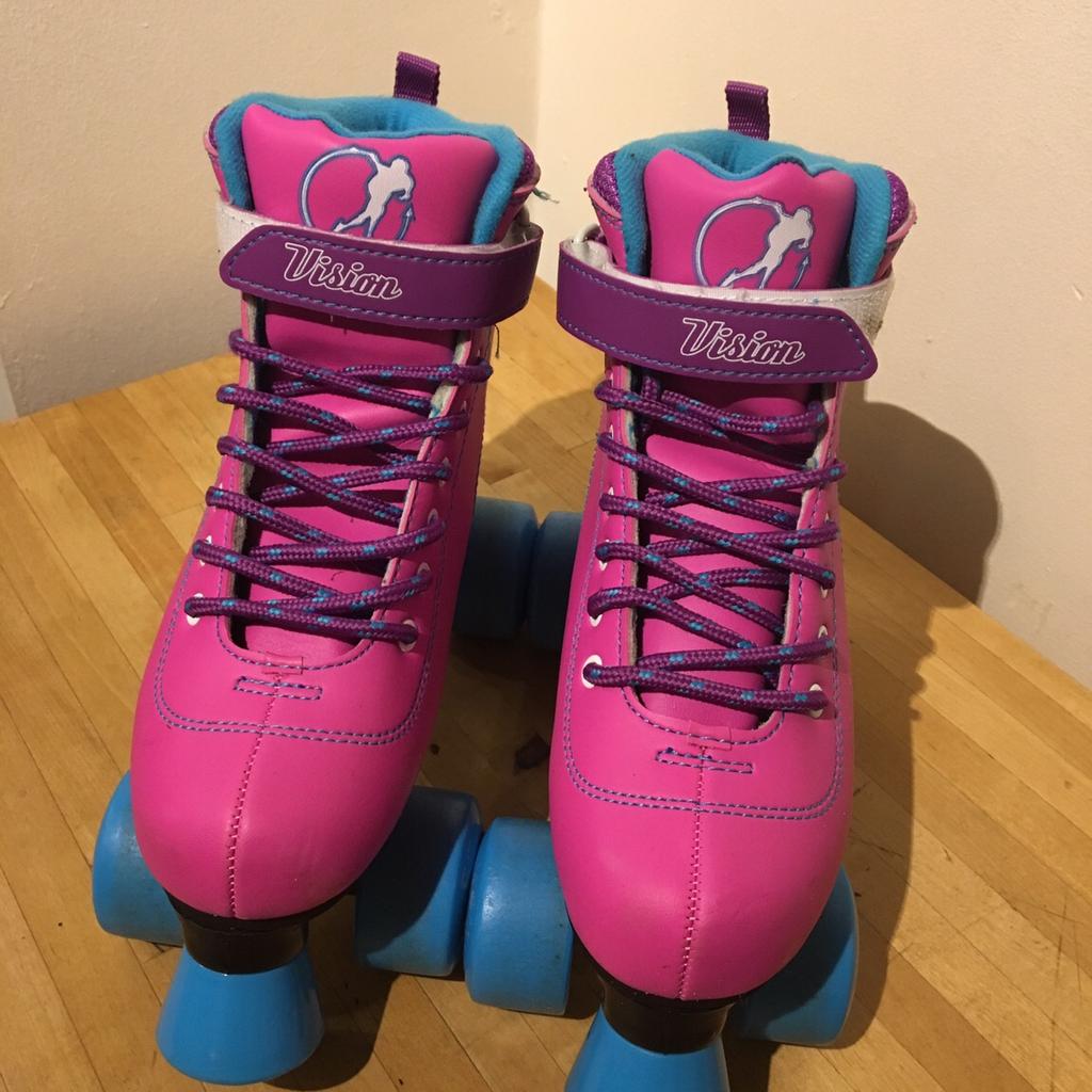 SFR Vision II Quad Roller Skates Pink/Blue in Braintree for £20.00