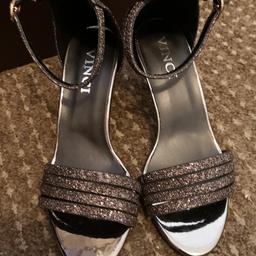 stunning silver shoes perfect for wedding and special occasion brand new cost £35