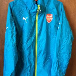 Arsenal Training Ground Staff Official Waterproof Jacket Size L. Brand New Never Worn