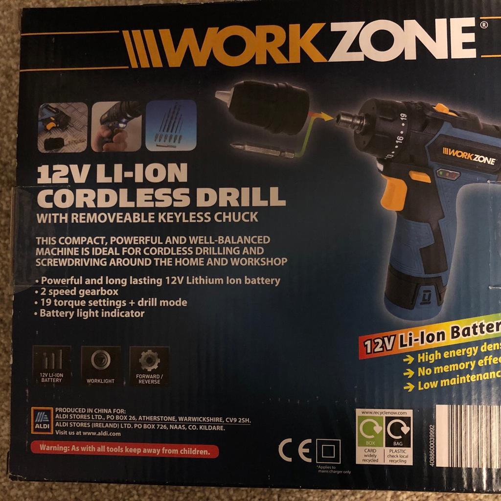 Workzone 12v cordless drill Brand New unused in CV3 Coventry für £ 20