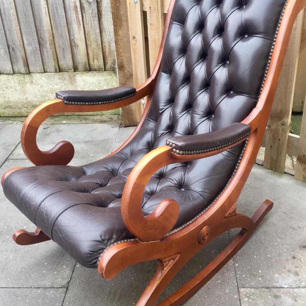 Leather rocking chair in CW3-Lyme für £ 95,00 zum Verkauf | Shpock AT
