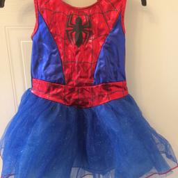 Spider-Girl/girls Spider-Man fancy dress.
Age 3-4 years.
Lovely dress with glitter detail on the skirt.
A different option for World Book Day dressing up.
Worn once for a couple of hours at a party.
From a smoke-free home (and the only pet is a small animal!).
Collection from Trentham Lakes, ST4.