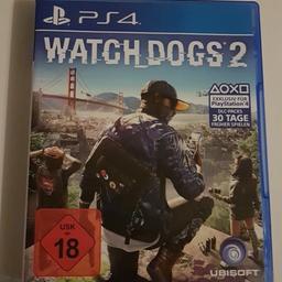 Verkaufe hier das Spiel Watch Dogs2 für die PS4. 
Versand und Abholung möglich 
paypal vorhanden
Preis inkl Versand
