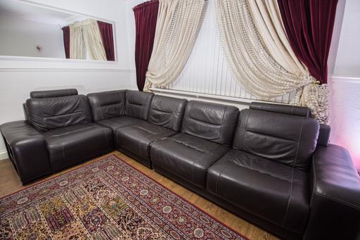 Buy & Sell Kearsley Bolton - Photos for Brown leather sofa corner long l