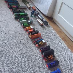Bundle of trains - about 28 in total plus Fat Controller and other carriages. Collection only from E9.