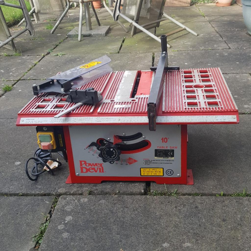 Power devil clearance table saw