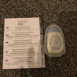 Snuza hero baby movement monitor. I used this for 9 months with my son and can’t rate it enough, gave me piece of mind while baby slept. Over £70 new so grab a bargain, comes with travel case and instructions, all working as should. Collection from Browney DH7 8, could post if costs are covered