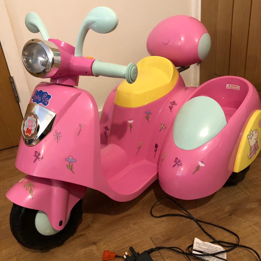 Peppa pig motorbike with sidecar on sale