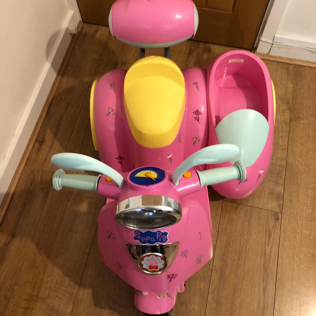 Peppa pig motorbike with sales sidecar