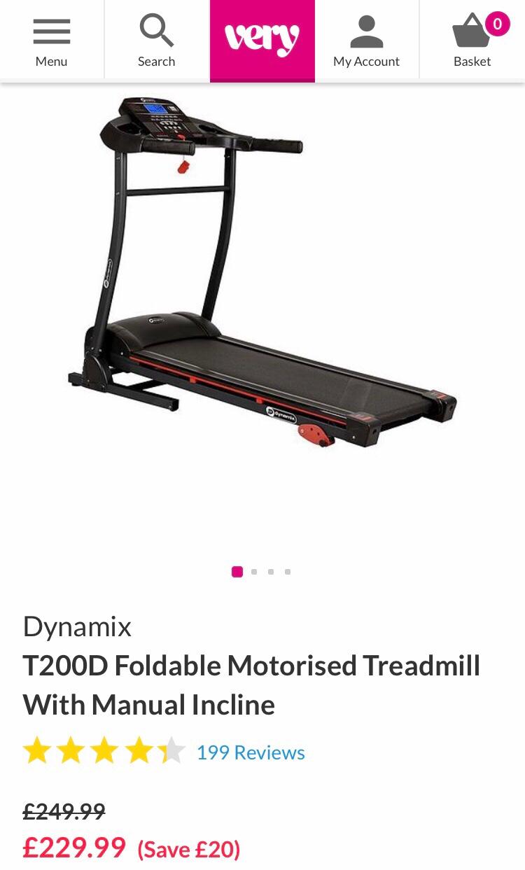 Dynamix t200d foldable motorised treadmill hot sale