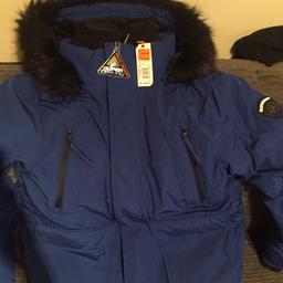 International super dry winter coat brand-new from the shop never worn £230 in shop reduced to 160 I want £100 ONO