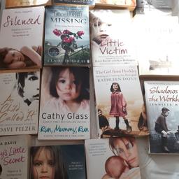 cathy glass
dave pelzer
kathy O'beirn
 15 books in total all great reads!!! All in good condition!