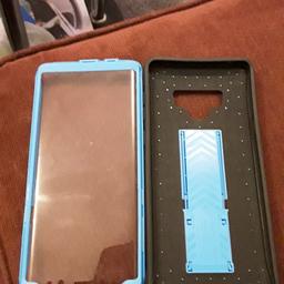 samsung note 9 case with screen saver only had it for 3 days would suit a man more than a woman which is why I am selling it cost £23 new want £13