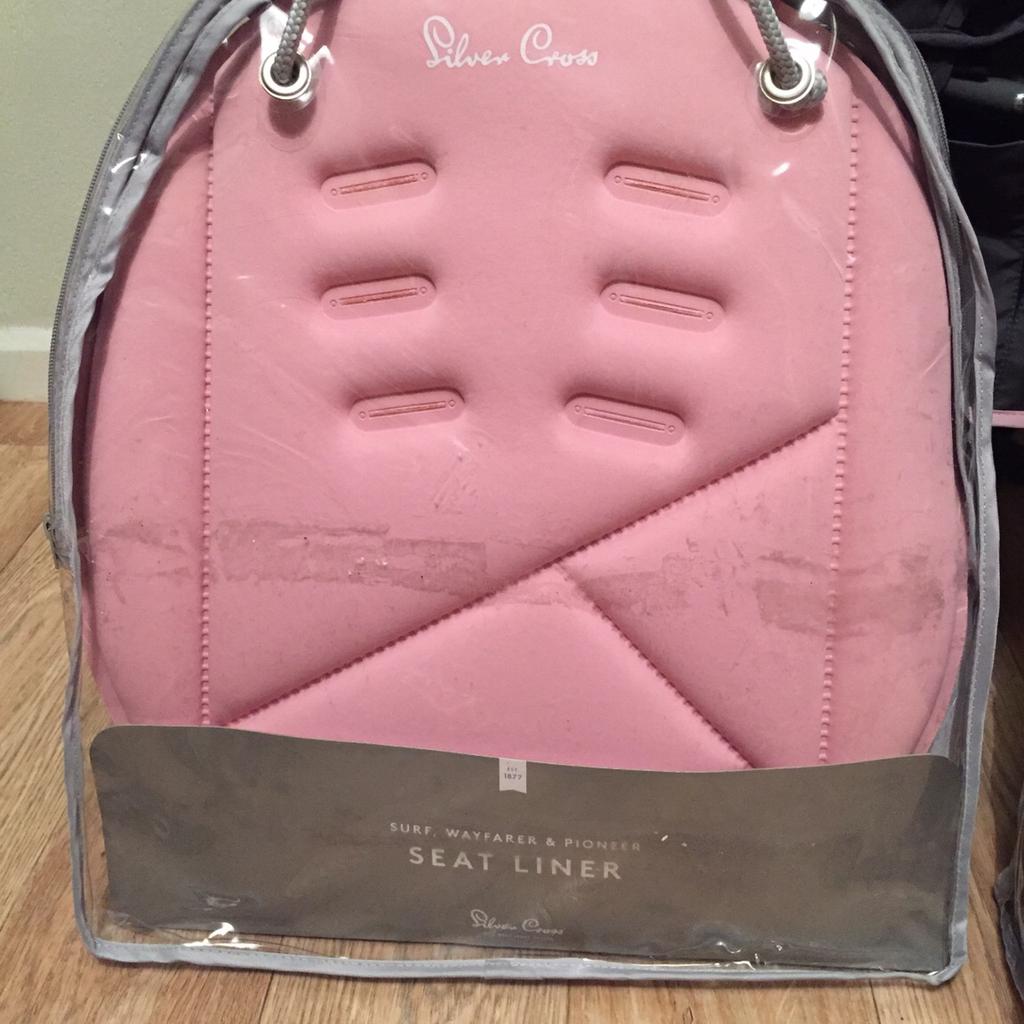 Silver cross seat liner pink hotsell