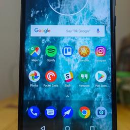 Moto G6 play 32gb indigo blue hardly used unblock comes with charger and box looking to sale asap...
