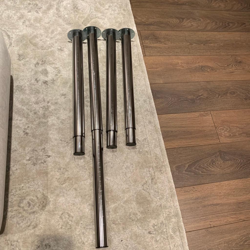 Gerton Leg Ikea Adjustable chrome table legs in CR2 London for £50.00