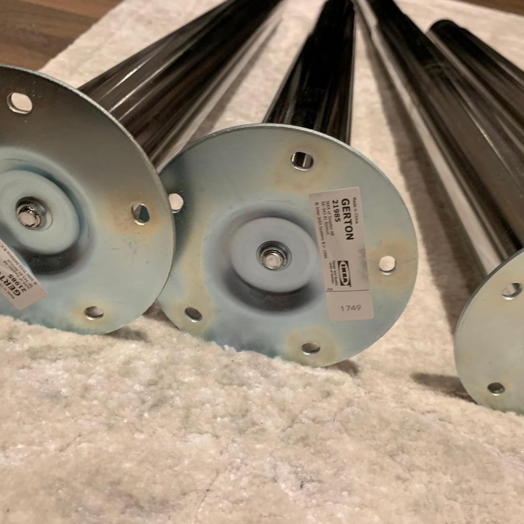 Gerton Leg Ikea Adjustable chrome table legs in CR2 London for £50.00