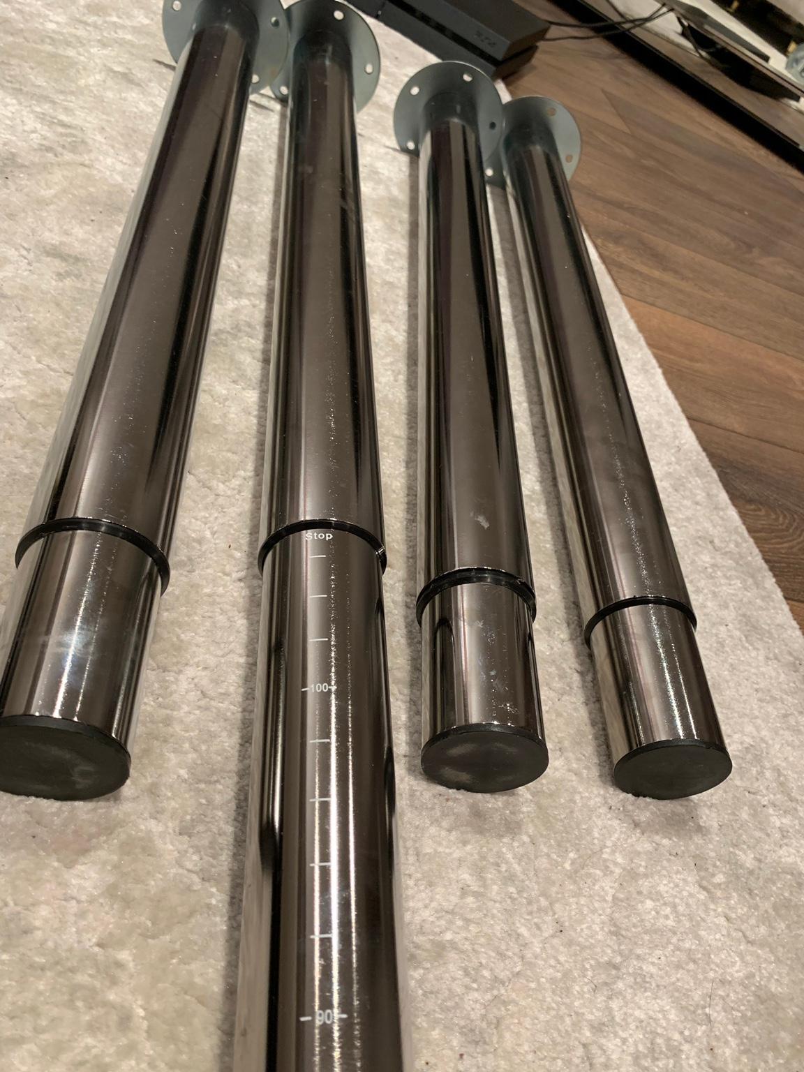 Gerton Leg Ikea Adjustable chrome table legs in CR2 London for £50.00