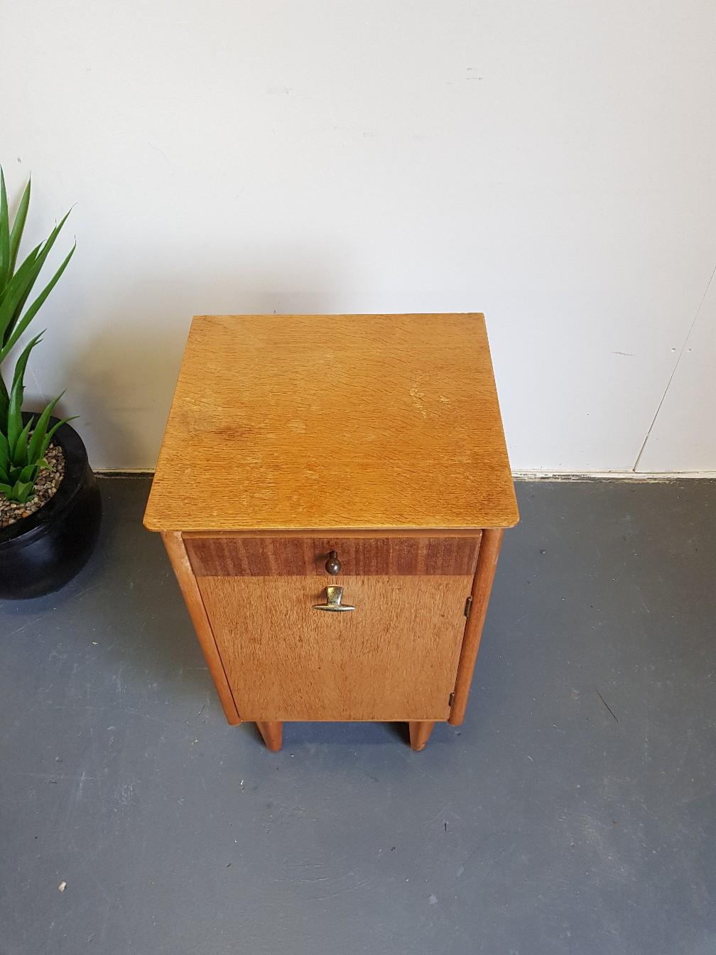 Vintage Mid Century Bedside Table by Lebus in SE14 London Borough of