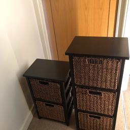 3 Drawer and 2 Drawer wicker cabinets

Collection only S6