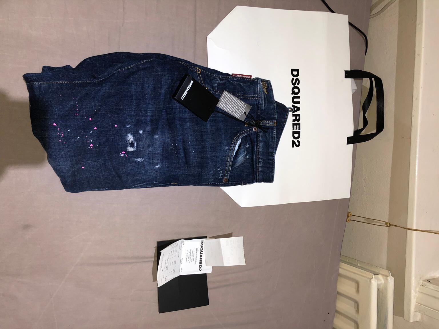 Dsquared Jeans, Pink paint splatter, 32 in NW1 Westminster for £295.00